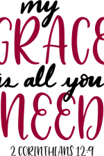 my grace is all you need, bible verse free svg file