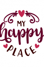 My Happy Place, Hearts Free Svg File
