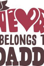 my heart belongs to daddy, valentine, father's day free svg file
