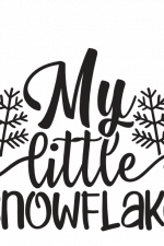 My Little Snowflake, baby Free Svg File