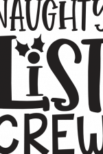 Naughty List Crew Free Svg File