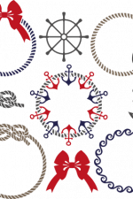 nautical monogram frames, anchors, nodes, sailor - free svg file for members