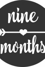 nine months, baby milestone, heart with arrow free svg file