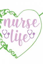 nurse life, heart with arrow, nursing free svg file images