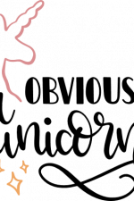 obviously a unicorn, birthday free svg file