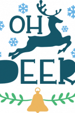 oh deer, funny christmas, winter free svg file