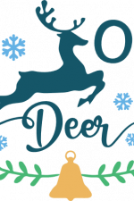 oh deer, winter, funny christmas free svg file images