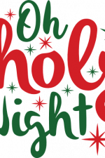 oh holy night, christmas free svg file