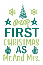 Our First Christmas As Mr. And Mrs, Married Free Svg File