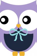 owl with bow, baby, decoration free svg file