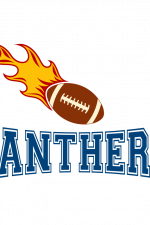 Panthers, Football Ball In Fire, Sport Fan Free Svg File