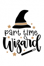 part time wizard, halloween svg