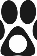 paw monogram frame, pet lover free svg file