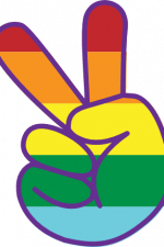 peace hand, victory, lgbt pride free svg file