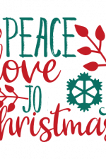 Peace Love Jo Christmas, Holiday Free Svg File