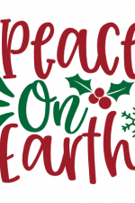 Peace On Earth, Christmas Free Svg File