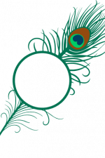 peacock feather monogram, decorative free svg file