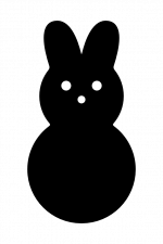 Peeps Silhouette, Easter Free Svg File