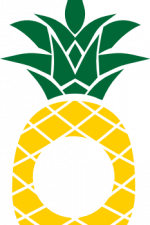 pineapple monogram frame, summer, fruit free svg file