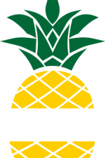 pineapple split text frame, fruit free svg file
