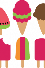 popsicles and ice cream bundle, kids free svg file