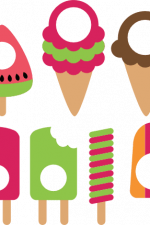 popsicles monogram frame bundle, kids free svg file