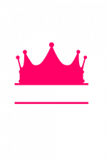 Prince Crown Split Text Frame, Royal Free Svg File