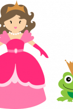 princess and frog, clipart, free svg file