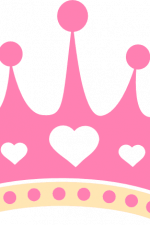 princess crown, hearts, royal free svg file