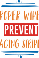 proper wipes prevent racing stripes, bathroom free svg file