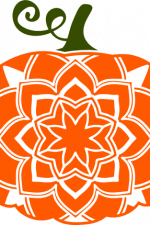 pumpkin mandala, autumn, decorative free svg file