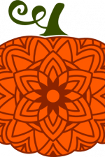 pumpkin mandala, halloween, decoration free svg file