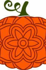 pumpkin mandala, halloween, decoration free svg file