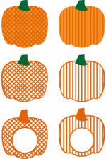 pumpkin monogram frame bundle, fall, autumn - free svg file for members
