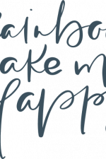 rainbow make me happy, baby boho style sayings free svg file