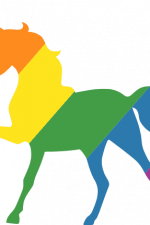 rainbow unicorn, lgbt, fantasy animal, pride free svg file