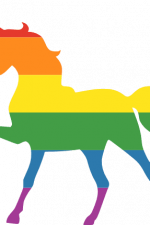 rainbow unicorn, lgbt pride, fantasy animal free svg file