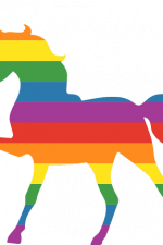rainbow unicorn, lgbt pride, fantasy animal free svg file