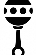 Rattle For Baby, Toy Silhouette Free Svg File