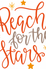 reach for the stars, inspirational free svg file