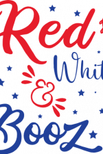 red white and booz, 4th of july free svg file