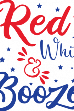 red white and booze, 4th of july free svg file