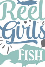 reel girls fish, fishing free svg file