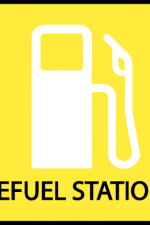 refuel station, road sign free svg file