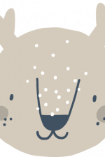 reindeer head, baby boho design free svg file