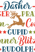 Reindeer Names Free Svg File