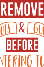 remove boots and guns before entering tub, bathroom free svg file