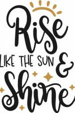 rise like the sun and shine, summer time free svg file