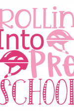 Rollin into Pre School, Kids Free Svg File