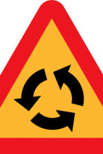 roundabout, road sign free svg file